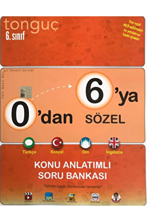 0'dan 6'ya Sözel Konu Anlatımlı Soru Bankası