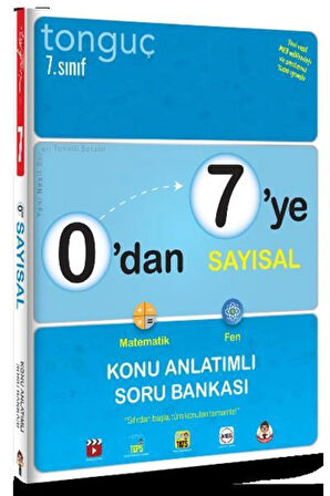 Tonguç 7. Sınıf 0 Dan 7 Ye Sayısal Konu Anlatımlı Soru Bankası