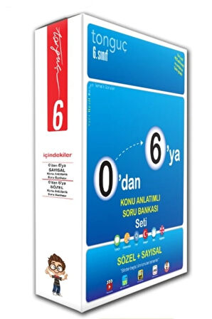 6. Sınıf 0'dan 6'ya Sayısal Sözel Konu Anlatımlı Soru Bankası Seti