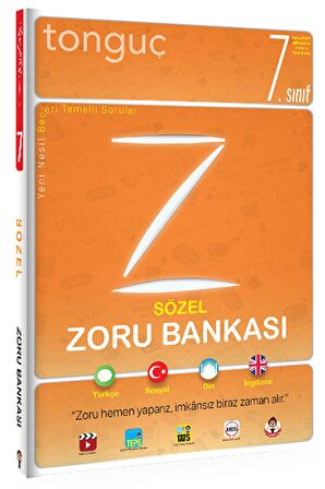 Tonguç Yayınları 7.Sınıf Sözel Zoru Bankası