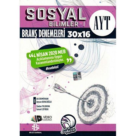 Bilgi Sarmalı Ayt *Özel* Deneme Sosyal B 1(30*16) 2020