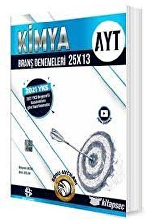 2023 YKS AYT Kimya 25x13 Branş Denemeleri Video Çözümlü Bilgi Sarmal Yayınları