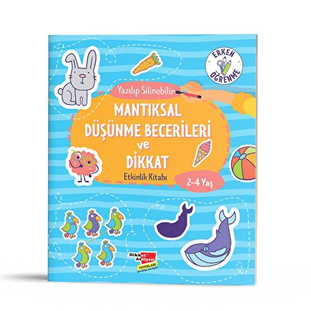 2-4 Yaş Mantıksal Düşünme Becerileri ve Dikkat Etkinlik Kitabı