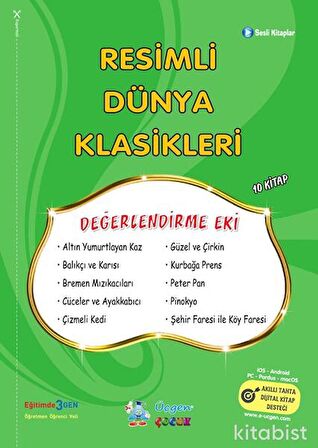 Resimli Dünya Klasikleri 2 - Yeşil Seri - Poşetli - Üçgen Yayınları