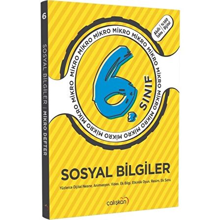 Çalışkan Yayınları 6. Sınıf Sosyal Bilgiler Mikro Defter