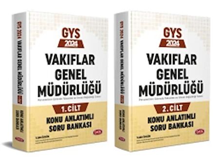 2024 Vakıflar Genel Müdürlüğü GYS Konu Anlatımlı Soru Bankası 1-2 Cilt