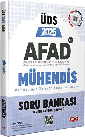 Data Yayınları 2025 ÜDS AFAD Mühendis Soru Bankası