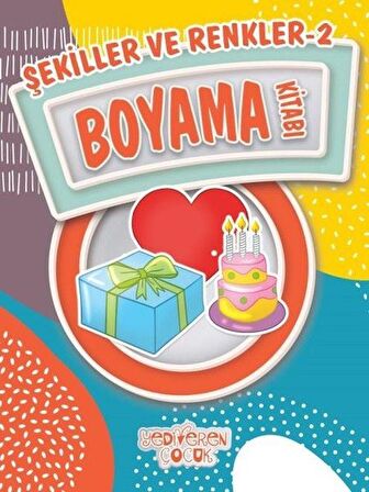 Şekiller ve Renkler 2 Boyama Kitabı