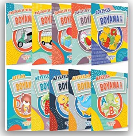 Boyama Kitapları (10 Kitap Takım)