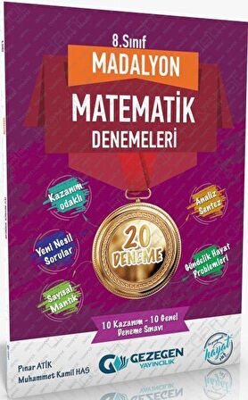 8. Sınıf Madalyon Matematik Denemeleri 20 Deneme