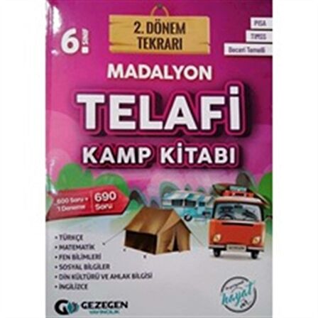 6. Sınıf Madalyon 2. Dönem Tekrarı Kamp Kitabı