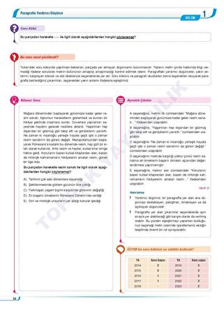 2024 ÖSYM Soru Kökleriyle Paragraf Soru Bankası