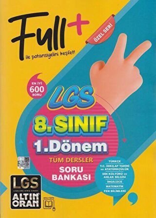 Altın Oran LGS 8. Sınıf Tüm Dersler 1. Dönem Soru Bankası