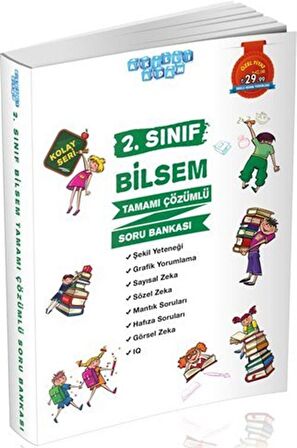 2. Sınıf Bilsem Tamamı Çözümlü Soru Bankası Kolay Seri / Kolektif