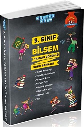 3. Sınıf Bilsem Tamamı Çözümlü Soru Bankası Zor Seri / Kolektif