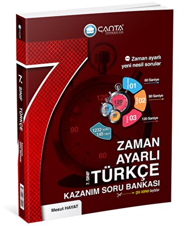 Çanta 7.Sınıf Türkçe Zaman Ayarlı Kazanım Soru Bankası