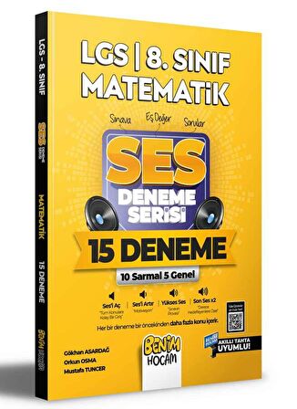 2022 LGS 8. Sınıf Matematik SES Deneme Serisi 15 Deneme