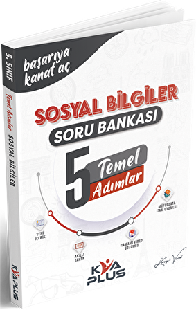 KVA Yayınları 5. Sınıf Sosyal Bilgiler Temel Adımlar Soru Bankası