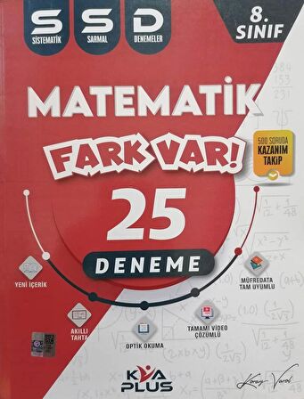 KVA Plus 8.Sınıf LGS Fark Var Matematik SSD 25 Deneme - LGS Deneme