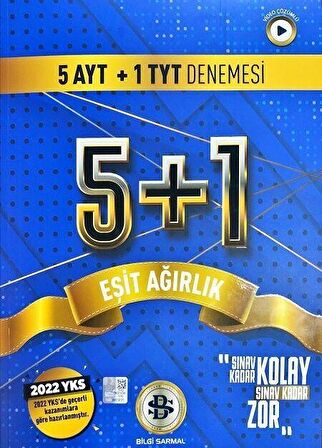 TYT AYT Eşit Ağırlık 5 + 1 Denemesi Bilgi Sarmal Yayınları