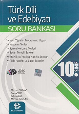 10. Sınıf Türk Dili ve Edebiyatı Soru Bankası Video Çözümlü