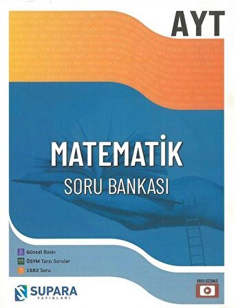 Supara YKS AYT Matematik Soru Bankası Video Çözümlü Supara Yayınları