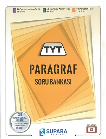 TYT Paragraf Soru Bankası Yeni Bol Denemeli