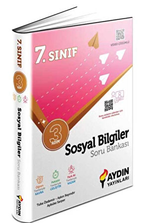 7. Sınıf Sosyal Bilgiler Üç Adım Soru Bankası Aydın Yayınları
