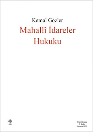 Mahalli İdareler Hukuku