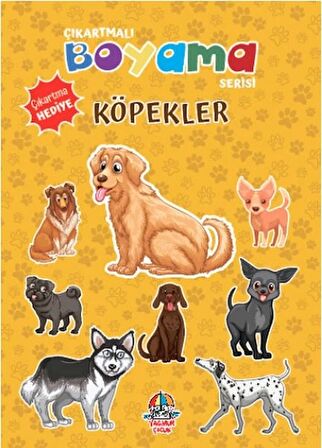 Çıkartmalı Boyama Serisi - Köpekler