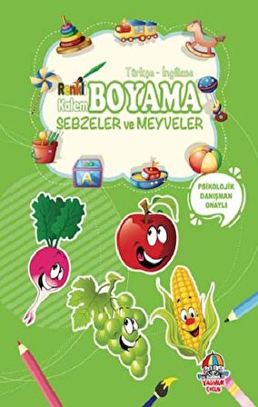 Sebzeler ve Meyveler - Renkli Kalem Boyama