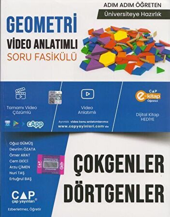 Geometri Video Anlatımlı Çokgenler Dörtgenler Soru Fasikülü