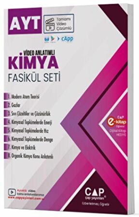 AYT Kimya Video Anlatımlı Fasikül Seti