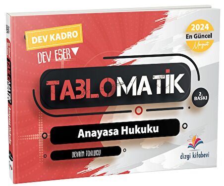 Dizgi Kitap 2024 Hakimlik Kaymakamlık Anayasa Hukuku Tablomatik Konu Anlatımı Dizgi Kitap 