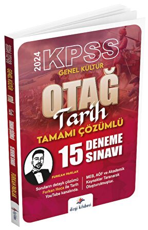 Dizgi Kitap 2024 KPSS Tarih OTAĞ 15 Deneme Çözümlü - Furkan Parlak Dizgi Kitap 