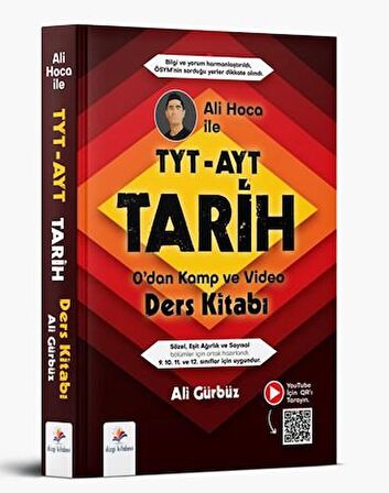 TYT AYT Tarih Sıfırdan Kamp ve Video Ders Kitabı Ali Hoca ile Dizgi Kitap