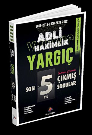 2023 Yargıç Adli Hakimlik Son 5 Yıl Orijinal Çıkmış Sorular Dizgi Kitap