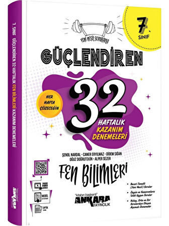 Ankara Yayıncılık 7.Sınıf Güçlendiren 32 Haftalık Fen Bilimleri