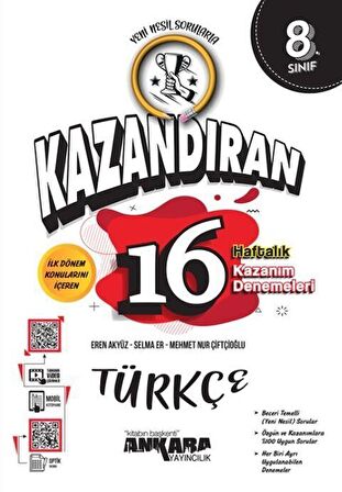 LGS Kazandıran 16 Haftalık Türkçe Kazanım Denemeleri