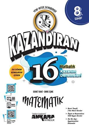 LGS Kazandıran 16 Haftalık Matematik Kazanım Denemeleri