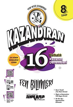 LGS Kazandıran 16 Haftalık Fen Bilimleri Kazanım Denemeleri