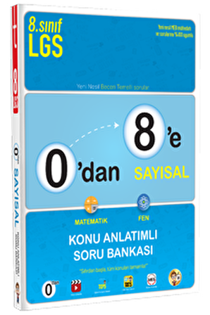 0'dan 8'e Sayısal Konu Anlatımlı Soru Bankası