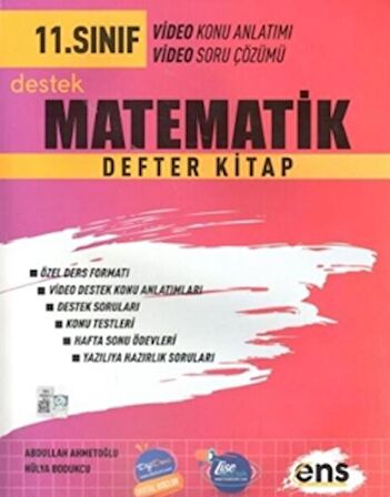 11. Sınıf Matematik Destek Defter Kitap