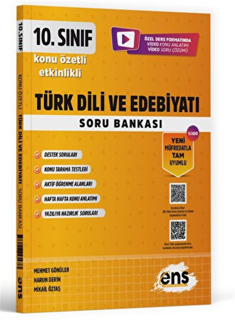 10. Sınıf Türk Dili ve Edebiyatı Etkinlikli Soru Bankası / Komisyon