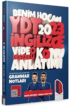 Benim Hocam 2023 YDT İngilizce Video Destekli Konu Anlatımı 