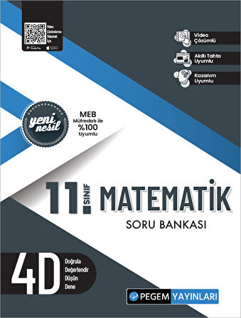 Pegem 11. Sınıf Matematik Soru Bankası