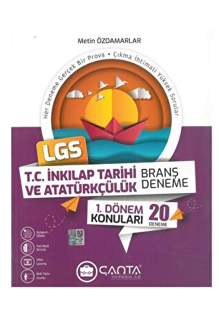 Çanta Yayınları LGS İnkılap Tarihi 1.Dönem 20 Deneme Sınavı