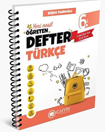 6. Sınıf Türkçe Okula Yardımcı Öğreten Defter 2024