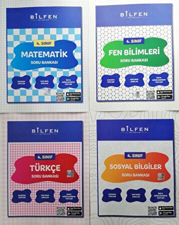 Bilfen 4.Sınıf 4'lü Soru Bankası Seti