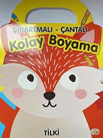 Tilki - Çıkartmalı-Çantalı Kolay Boyama